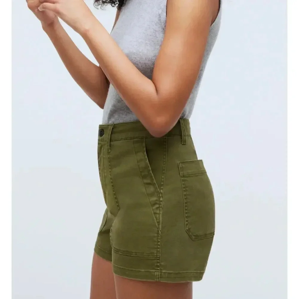 NWT Madewell Size 25 The Perfect Vintage Fatigue
Short Green Desert Olive 3.5” - Picture 2 of 11